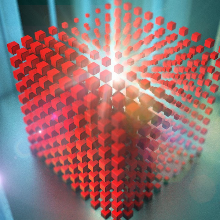 Red cubes - image rendu 14 décembre 2018